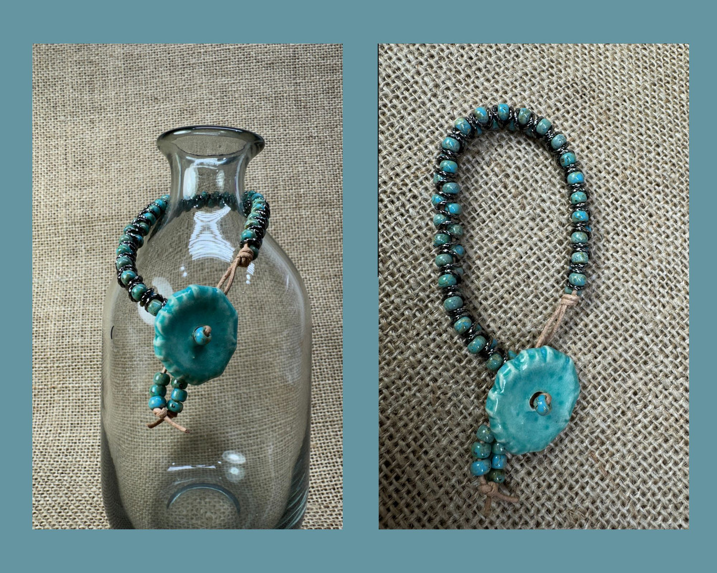 BRACELET: TEAL GLASS