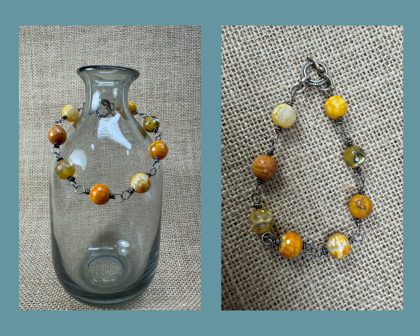 BRACELET: YELLOW FIRE AGATE