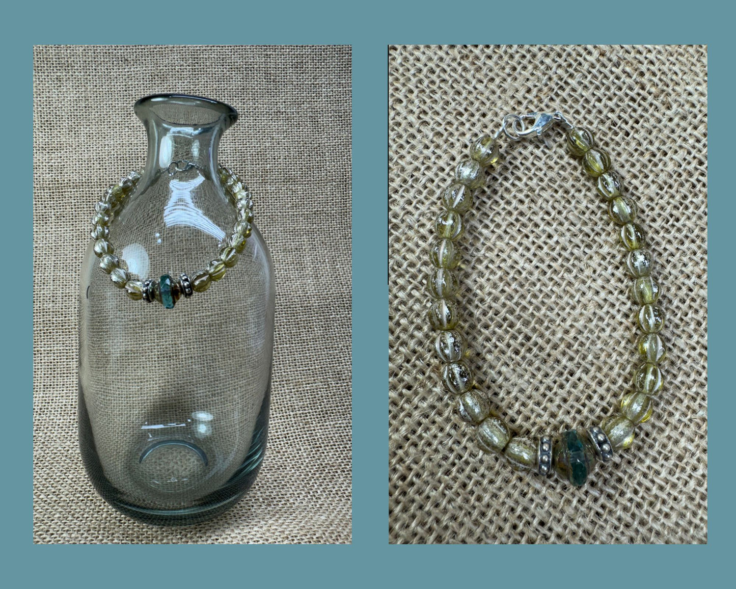 BRACELET: PRESSED GLASS