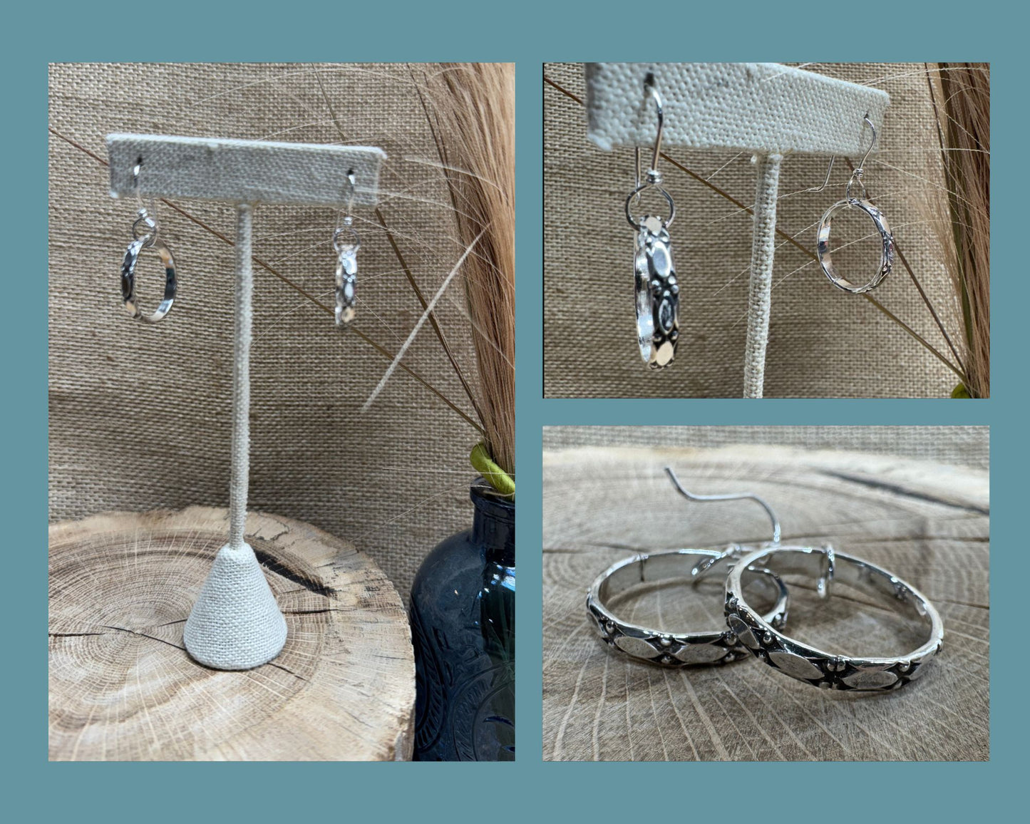 EARRINGS: SMALL BANGLE HOOPS