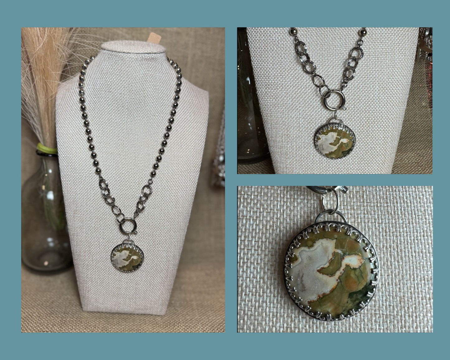 NECKLACE: RHYOLITE PENDANT