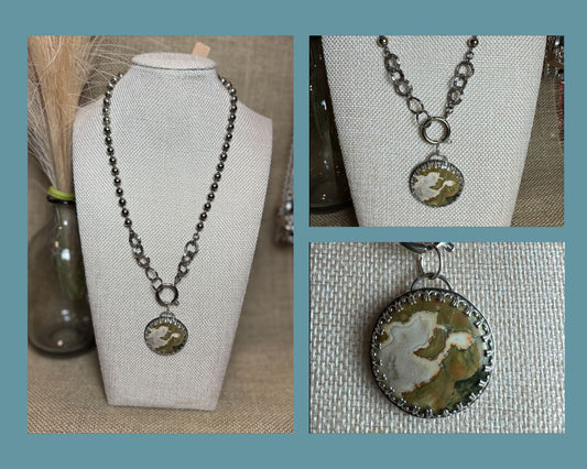 NECKLACE:  RHYOLITE PENDANT