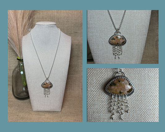 NECKLACE: OCEAN JASPER JELLYFISH