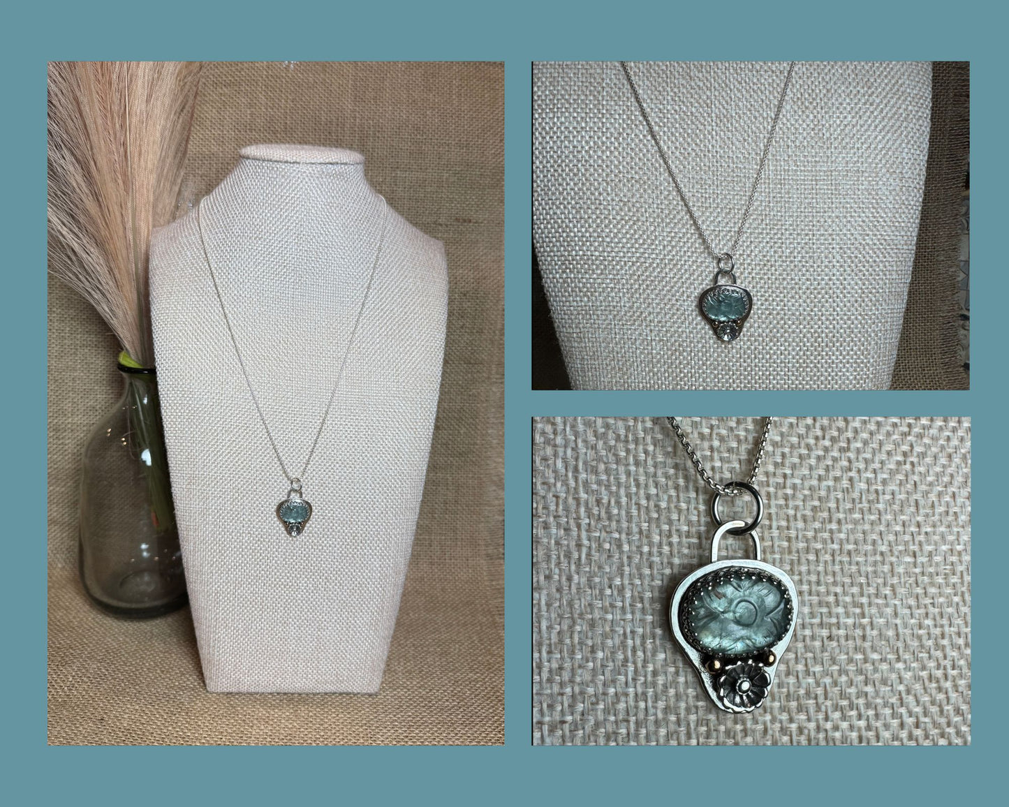 NECKLACE: CARVED KYANITE