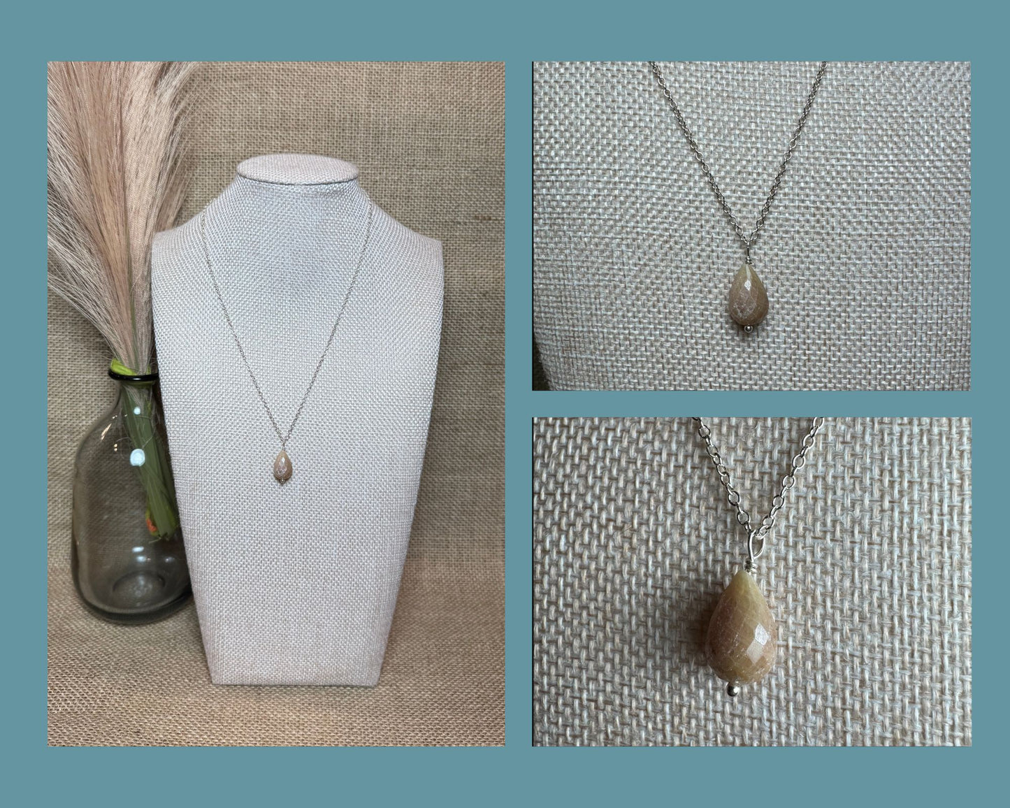 NECKLACE: TAN SAPPHIRE