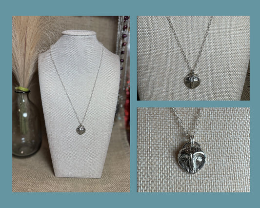 NECKLACE:  SAND CASTED OWL PENDANT