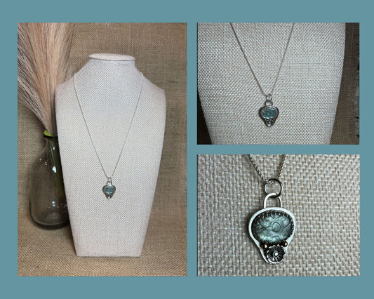 NECKLACE: CARVED KYANITE