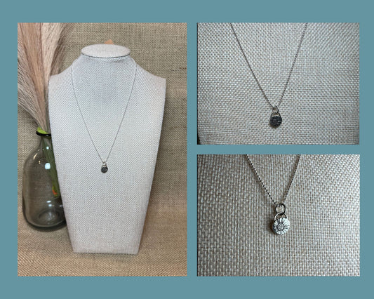 NECKLACE: PRESSED SUNFLOWER