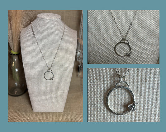 NECKLACE: SILVER BEE PENDANT